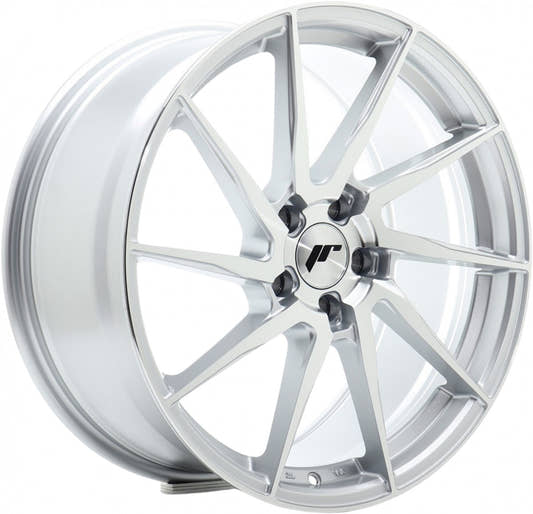 Japan Racing Wheels JR36 silver machined face Alufelge 8x18 Zoll ET45 LK 5x112 ML66.6