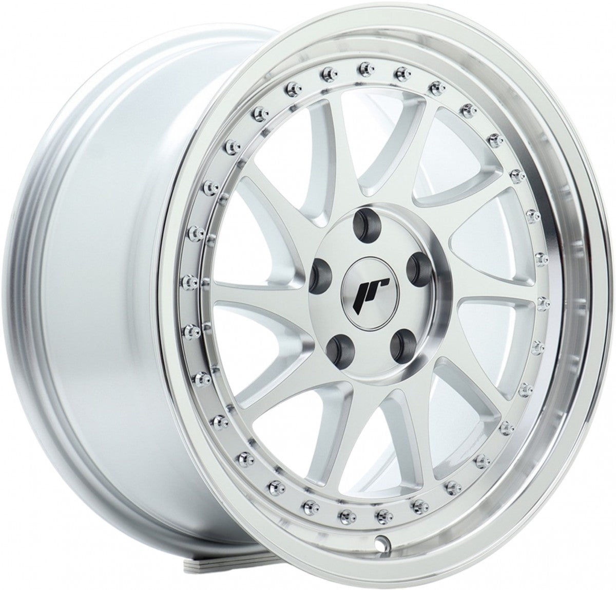 Japan Racing Wheels JR26 silver machined face Alufelge 8x17 Zoll ET35 LK 5x112 ML66.6