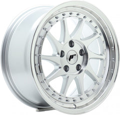 Japan Racing Wheels JR26 silver machined face Alufelge 8x17 Zoll ET35 LK 5x112 ML66.6