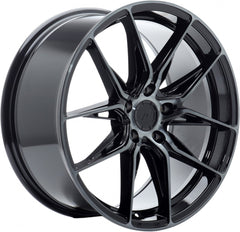Japan Racing Wheels JR44 black machined tinted face Alufelge 8.5x18 Zoll ET45 LK 5x112 ML66.6