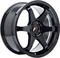 Japan Racing Wheels JR3 gloss black Alufelge 7x15 Zoll ET40 LK 4x100 ML67.1