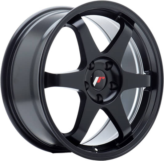 Japan Racing Wheels JR3 matt black Alufelge 7x17 Zoll ET40 LK 4x114.3 ML67.1