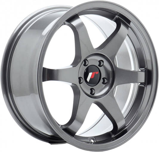 Japan Racing Wheels JR3 gun metal Alufelge 9x18 Zoll ET35 LK 5x114.3 ML67.1