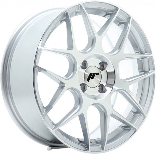 Japan Racing Wheels JR18 silver machined face Alufelge 7x16 Zoll ET25 LK 4x108 ML65.1