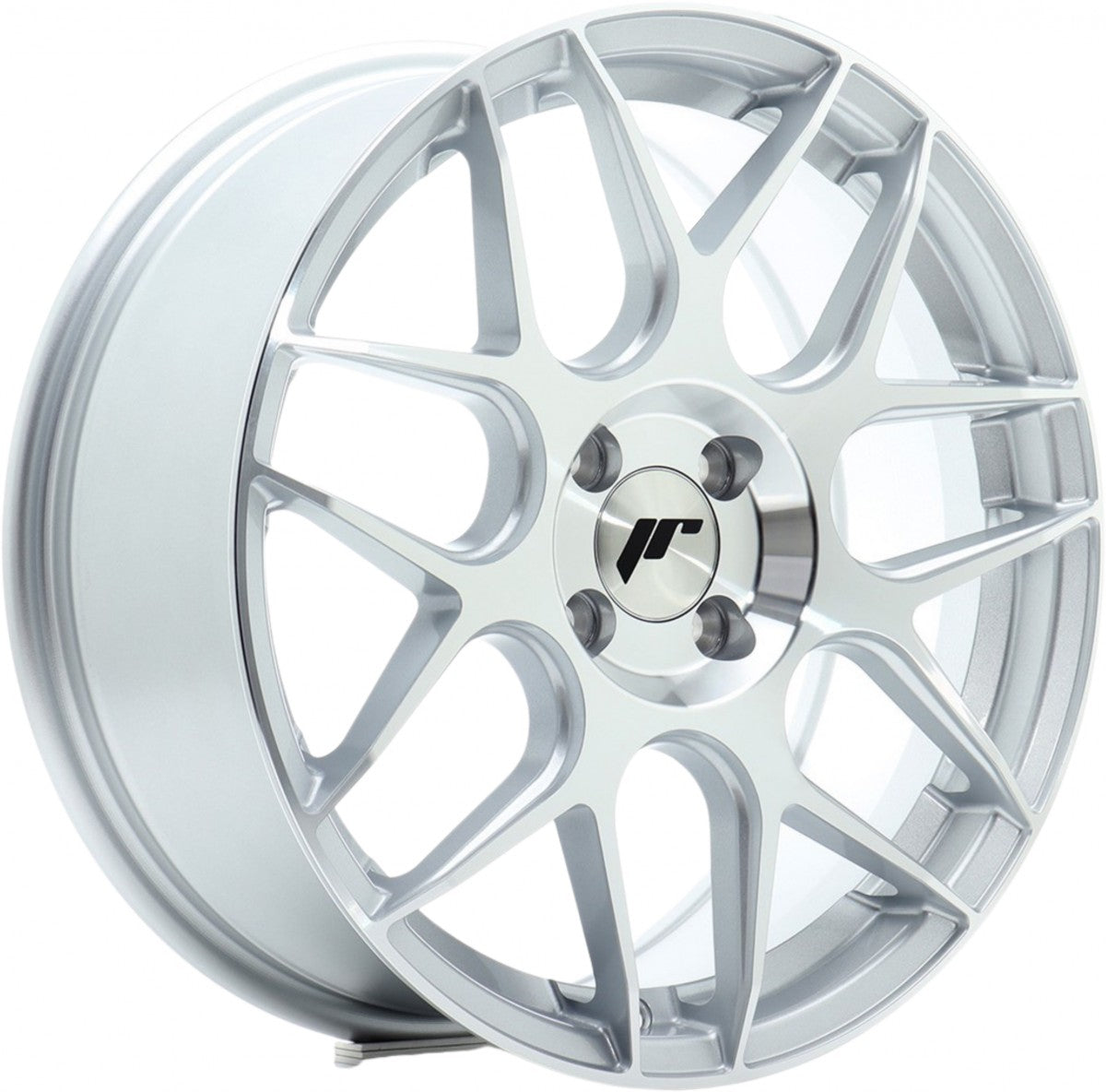 Japan Racing Wheels JR18 silver machined face Alufelge 7x17 Zoll ET40 LK 4x100 ML67.1