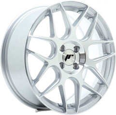Japan Racing Wheels JR18 silver machined face Alufelge 7x17 Zoll ET40 LK 4x100 ML67.1