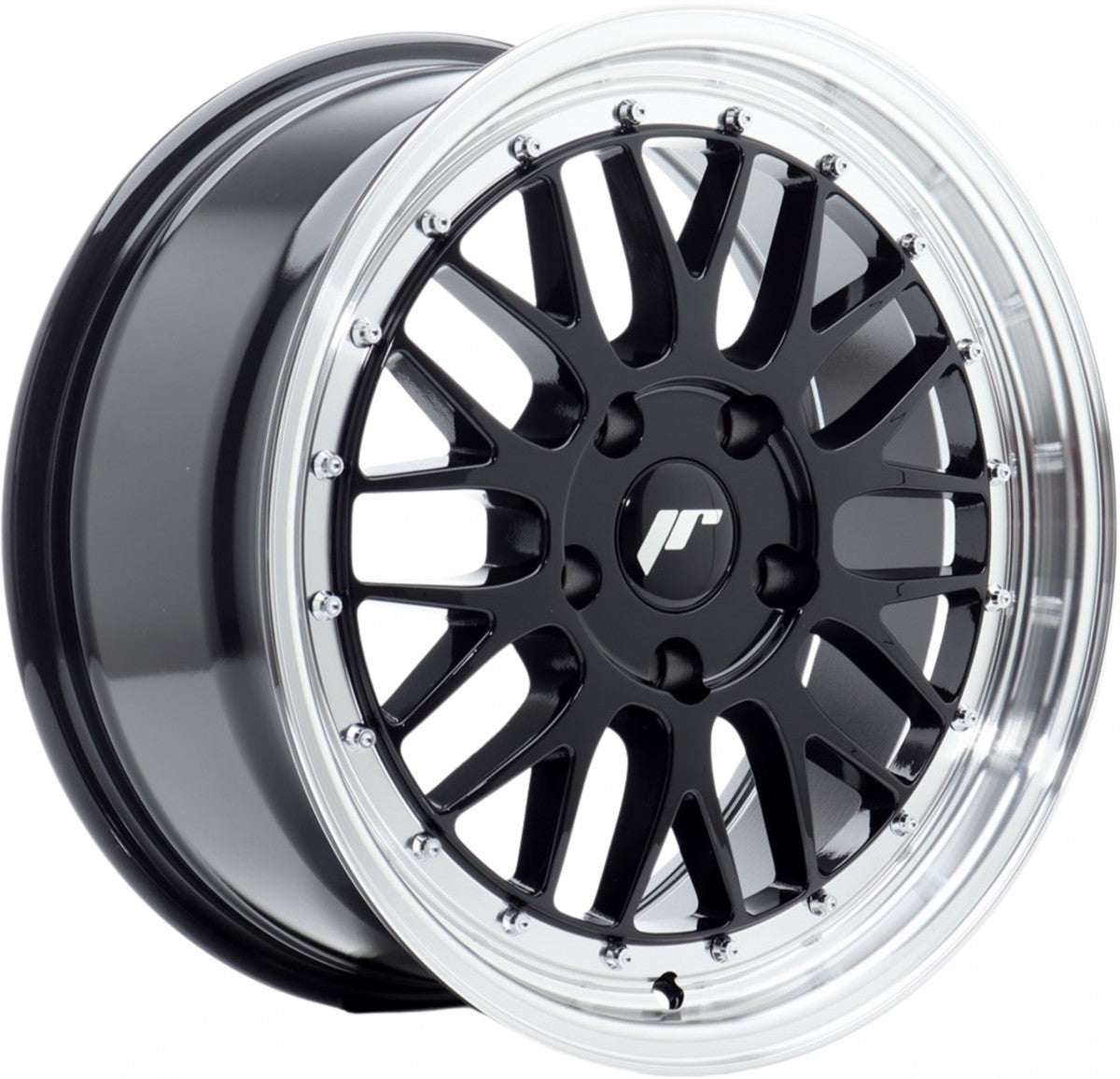 Japan Racing Wheels JR23 gloss black machined lip Alufelge 7x16 Zoll ET40 LK 4x100 ML67.1