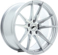 Japan Racing Wheels JR21 silver machined face Alufelge 8x17 Zoll ET35 LK 5x100 ML67.1