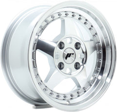 Japan Racing Wheels JR6 silver machined face Alufelge 7x15 Zoll ET25 LK 4x100 ML67.1