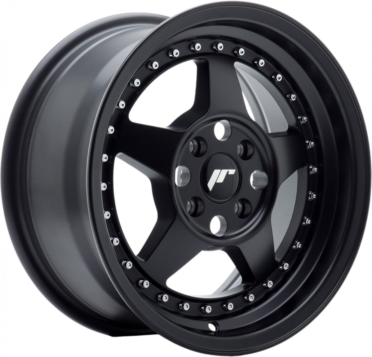 Japan Racing Wheels JR6 matt black Alufelge 7x15 Zoll ET35 LK 4x100 ML67.1