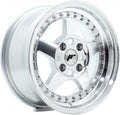 Japan Racing Wheels JR6 silver machined face Alufelge 7x15 Zoll ET35 LK 4x100 ML67.1