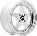Japan Racing Wheels JR6 white machined lip Alufelge 7x15 Zoll ET35 LK 4x100 ML67.1