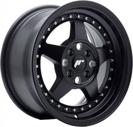 Japan Racing Wheels JR6 matt black Alufelge 8x15 Zoll ET25 LK 4x100 ML67.1
