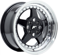 Japan Racing Wheels JR6 gloss black machined lip Alufelge 7x16 Zoll ET35 LK 4x100 ML67.1