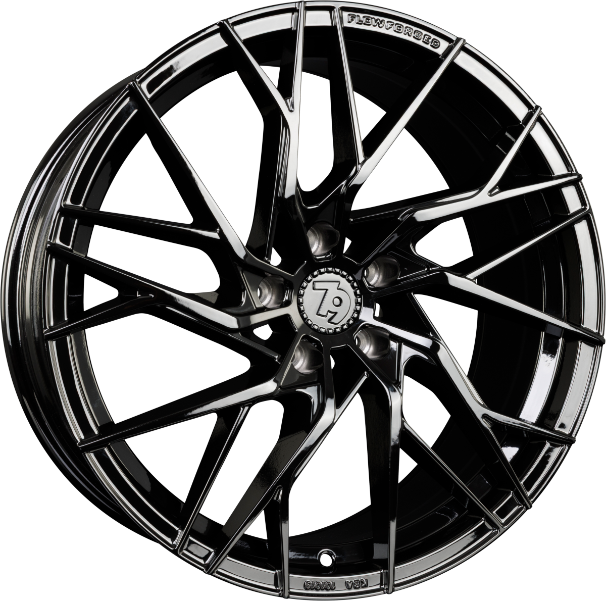 SEVENTY9 SSF-4 Black Glossy (BG) Alufelge 8x18 Zoll ET40 LK 5x100 ML73.1 – Bild 2