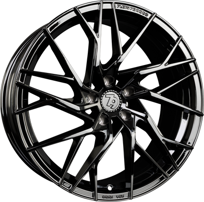 SEVENTY9 SSF-4 Black Glossy (BG) Alufelge 8x18 Zoll ET40 LK 5x100 ML73.1 – Bild 2