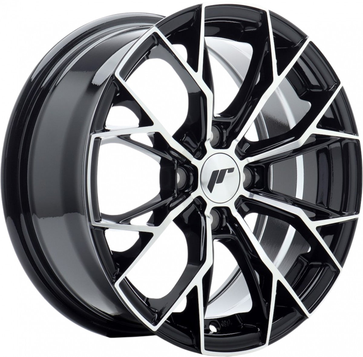 Japan Racing Wheels JR49 gloss black machined face Alufelge 6.5x15 Zoll ET35 LK 4x100 ML67.1