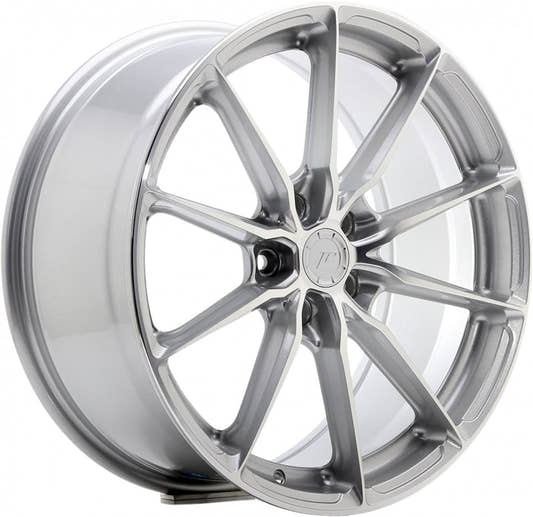 Japan Racing Wheels JR37 silver machined face Alufelge 8.5x19 Zoll ET35 LK 5x120 ML72.6