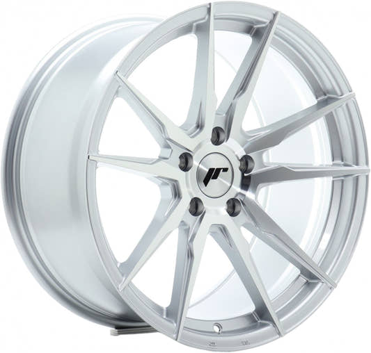 Japan Racing Wheels JR21 silver machined face Alufelge 8x18 Zoll ET40 LK 5x112 ML66.6