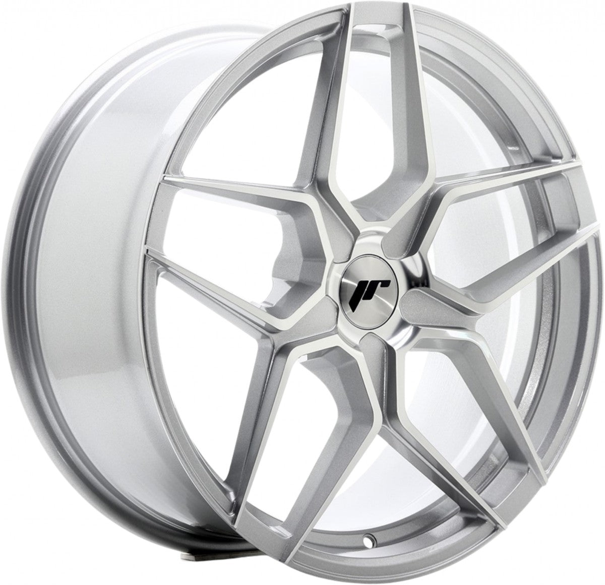Japan Racing Wheels JR34 silver machined Alufelge 9.5x19 Zoll ET35 LK 5x112 ML74.1