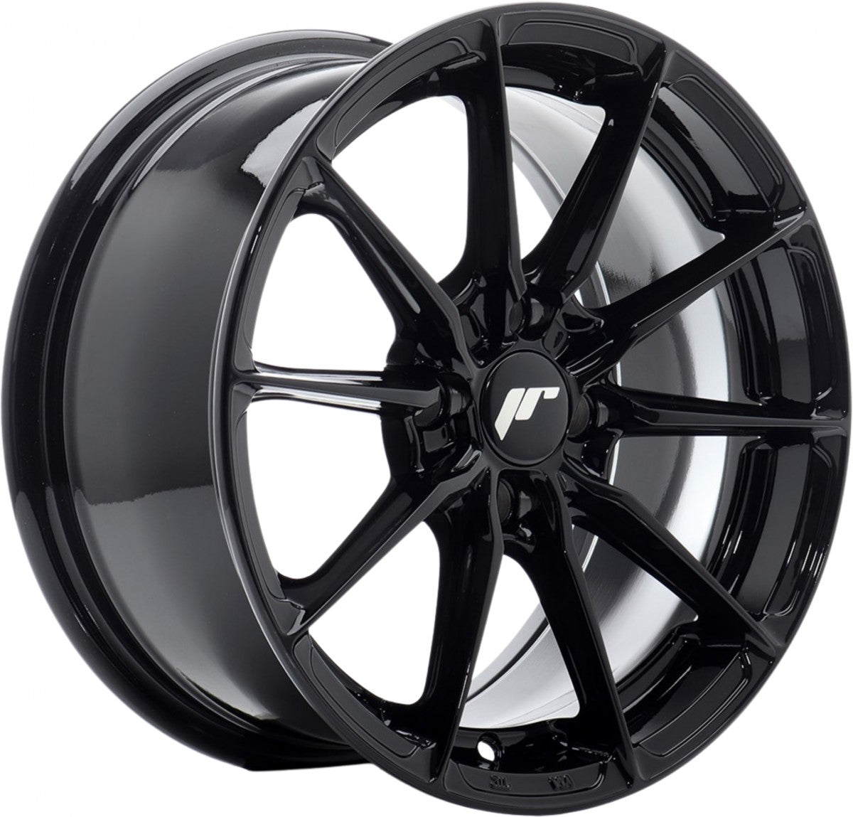 Japan Racing Wheels JR37 gloss black Alufelge 8x18 Zoll ET45 LK 5x112 ML72.6