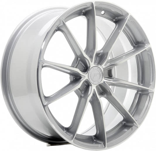 Japan Racing Wheels JR37 silver machined Alufelge 8.5x19 Zoll ET35 LK 5x114.3 ML72.6