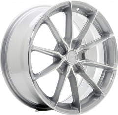 Japan Racing Wheels JR37 silver machined Alufelge 9x20 Zoll ET45 LK 5x112 ML72.6