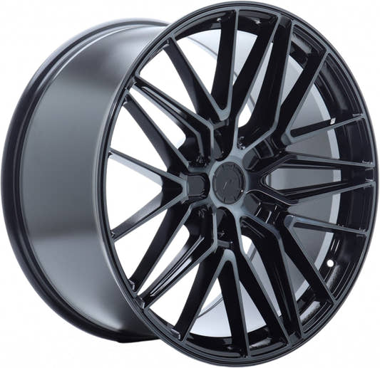 Japan Racing Wheels JR38 black brushed Alufelge 9.5x21 Zoll ET45 LK 5x130 ML74.1