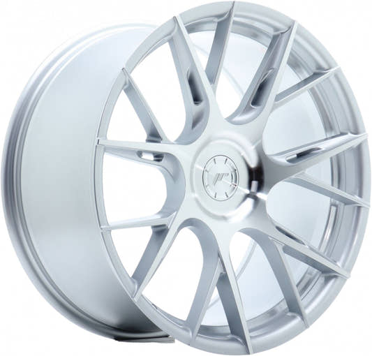 Japan Racing Wheels JR42 silver machined Alufelge 8.5x19 Zoll ET35 LK 5x112 ML72.6