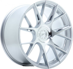 Japan Racing Wheels JR42 silver machined Alufelge 8.5x19 Zoll ET45 LK 5x114.3 ML72.6
