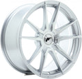 Japan Racing Wheels JR21 silver machined Alufelge 8x18 Zoll ET36 LK 5x112 ML72.6