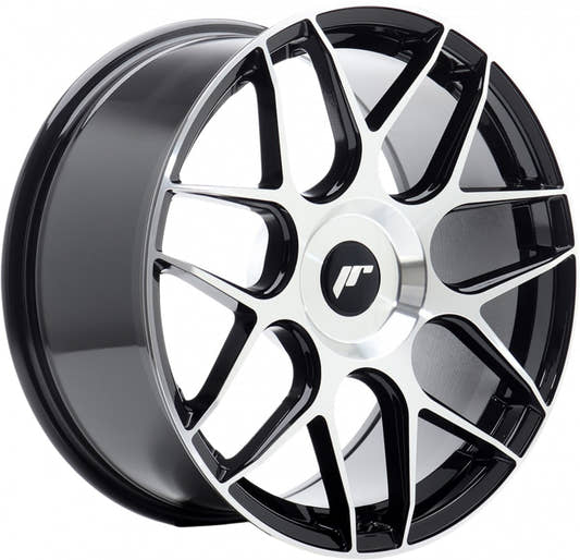 Japan Racing Wheels JR18 black machined Alufelge 7.5x18 Zoll ET40 LK 5x108 ML72.6