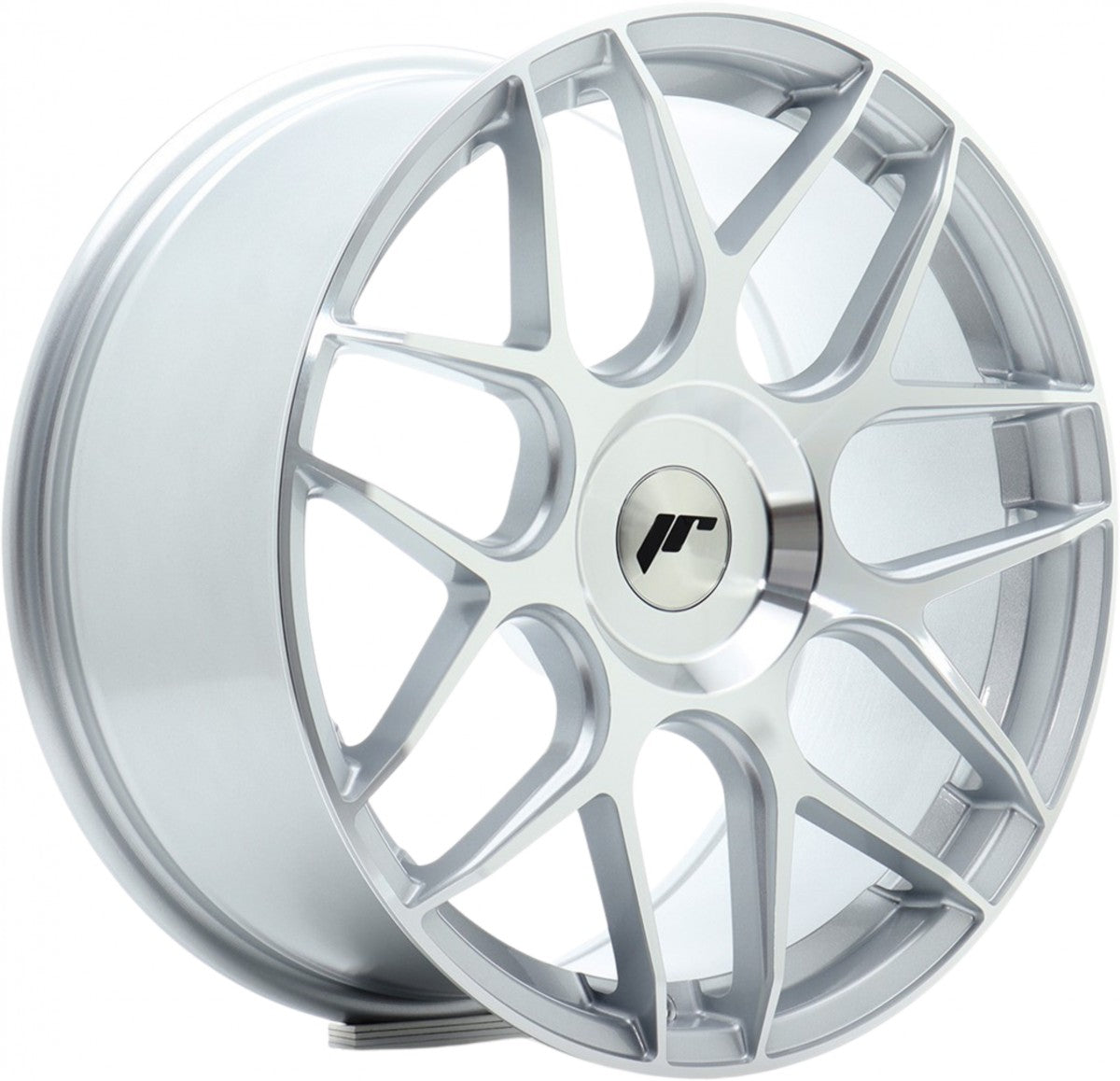 Japan Racing Wheels JR18 silver machined Alufelge 7.5x18 Zoll ET36 LK 5x112 ML72.6