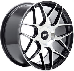 Japan Racing Wheels JR18 black machined Alufelge 7.5x18 Zoll ET36 LK 5x114.3 ML72.6
