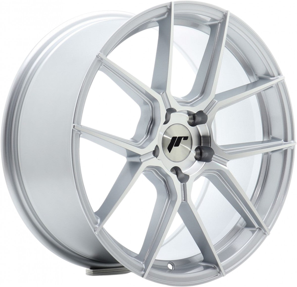 Japan Racing Wheels JR30 silver machined face Alufelge 8.5x19 Zoll ET35 LK 5x112 ML72.6