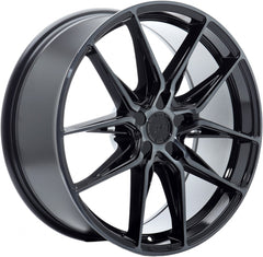Japan Racing Wheels JR44 black machined Alufelge 8.5x19 Zoll ET45 LK 5x114.3 ML72.6