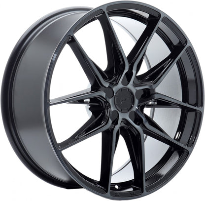 Japan Racing Wheels JR44 black machined Alufelge 8.5x19 Zoll ET45 LK 5x114.3 ML72.6