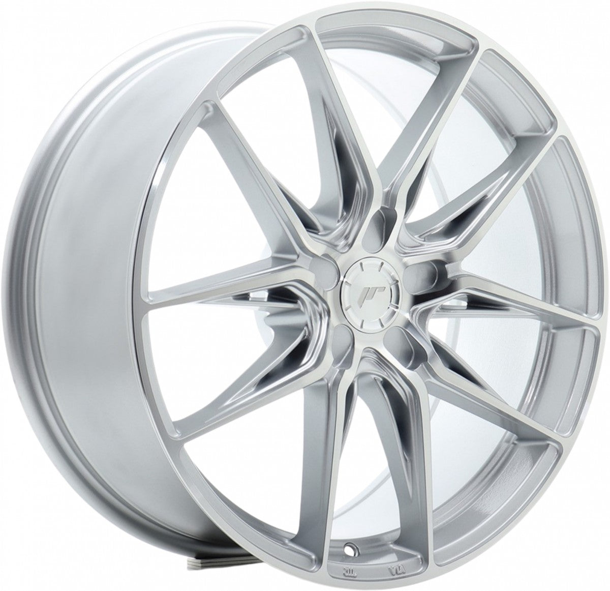 Japan Racing Wheels JR44 silver machined Alufelge 8.5x19 Zoll ET45 LK 5x114.3 ML72.6