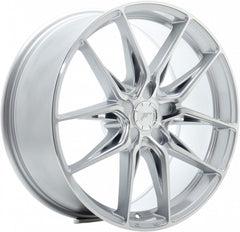 Japan Racing Wheels JR44 silver machined Alufelge 8.5x19 Zoll ET45 LK 5x114.3 ML72.6