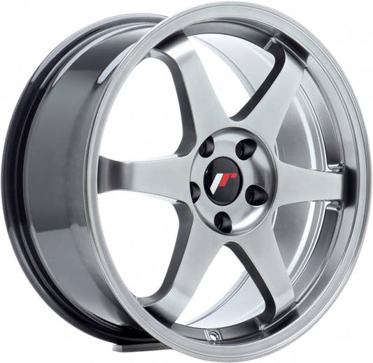 Japan Racing Wheels JR3 hyper black Alufelge 8x18 Zoll ET43 LK 5x114.3 ML72.6