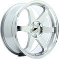 Japan Racing Wheels JR3 silver machined Alufelge 8x18 Zoll ET43 LK 5x114.3 ML72.6