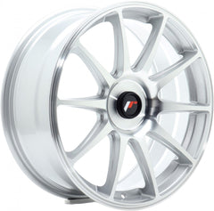 Japan Racing Wheels JR11 silver machined Alufelge 7.5x18 Zoll ET40 LK 5x114.3 ML72.6