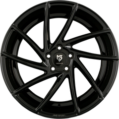 Mbdesign KV2 Glanzschwarz - Schwarz glänzend lackiert Alufelge 8.5x19 Zoll ET43 LK 5x112 ML75