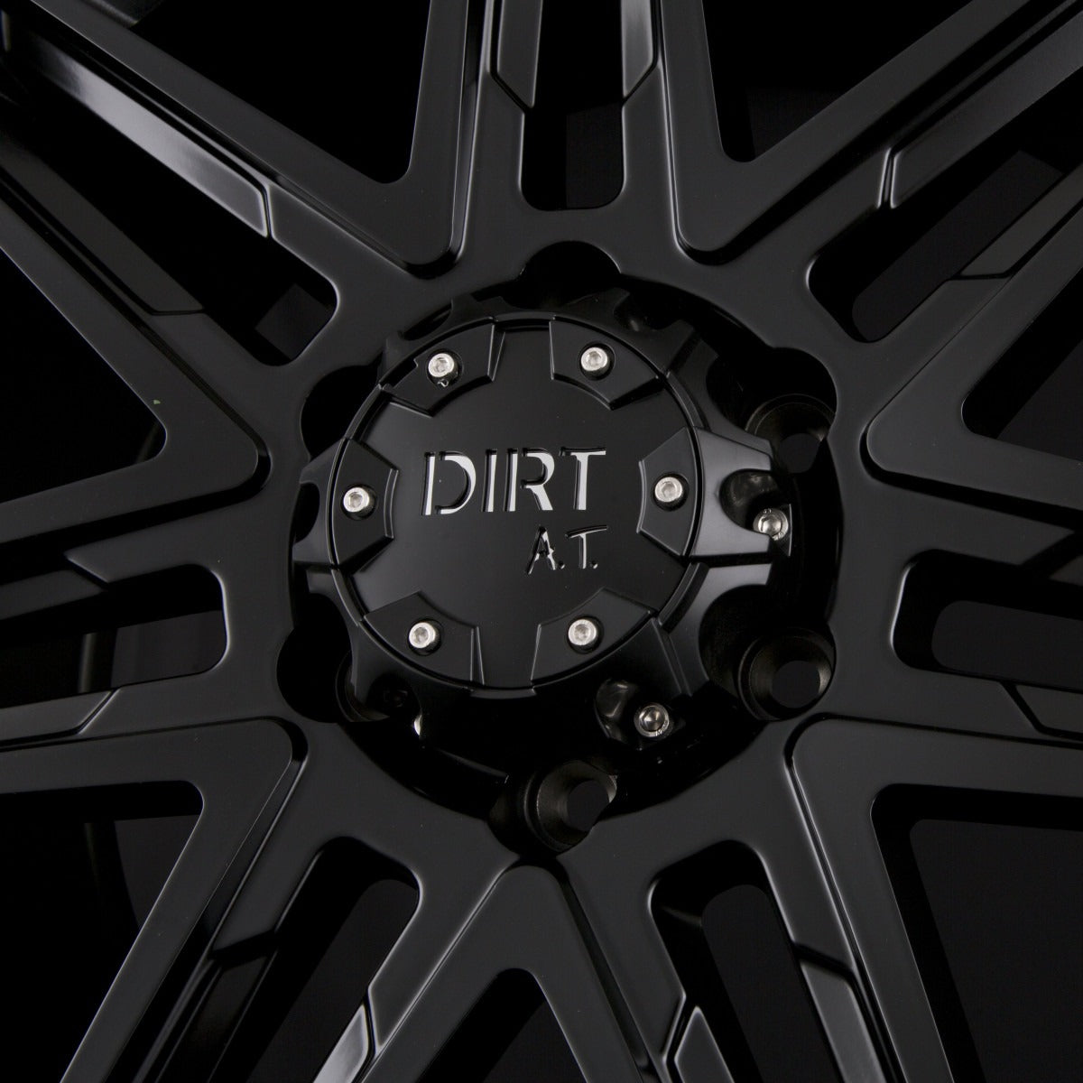 Dirt A.T. D62 Flat Black Milled Rivets Alufelge 9x20 Zoll ET25 LK 5x120 ML74.1 – Bild 4