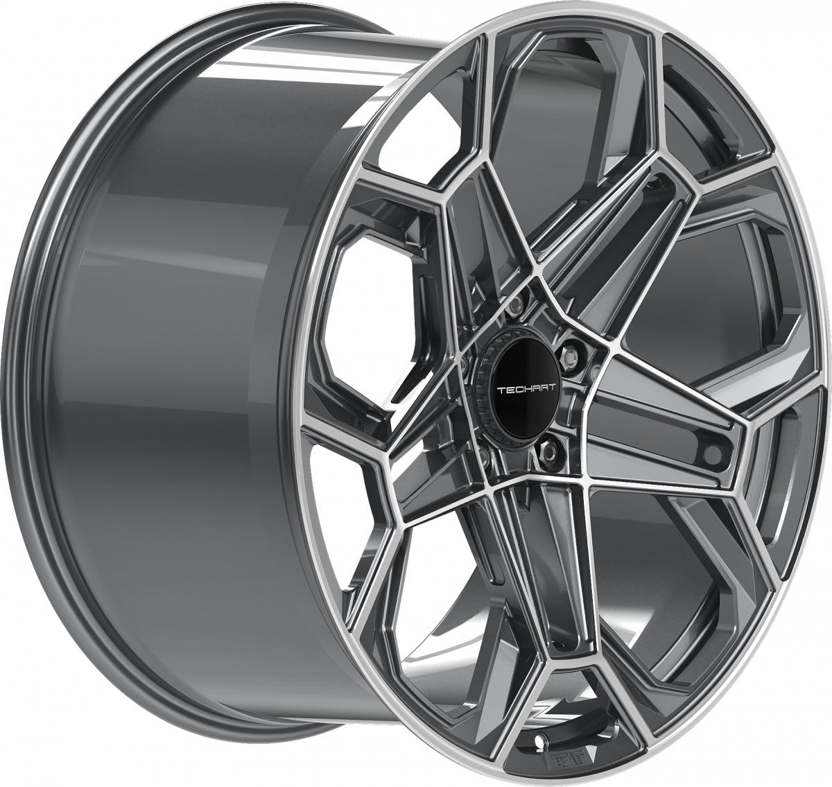Proline Techart Daytona II grey polished Alufelge 11.5x22 Zoll ET58 LK 5x130 ML71.5 – Bild 4