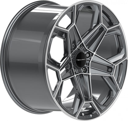 Proline Techart Daytona II grey polished Alufelge 11.5x22 Zoll ET58 LK 5x130 ML71.5 – Bild 4