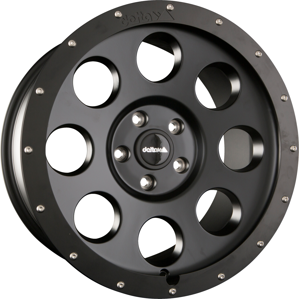 DELTA 4x4 Klassik B Black - Schwarz Matt Alufelge 8x17 Zoll ET45 LK 5x118 ML71.1 – Bild 2