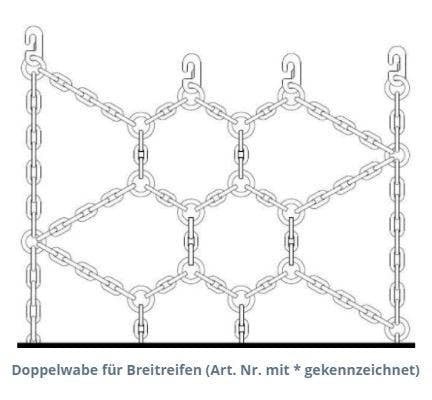 Ottinger Schneekette Netz XT 20–22,5 Zoll für Agrarfahrzeuge (393341) – Bild 2