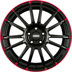 Fondmetal 9RR Schwarz Rot Alufelge 8.5x19 Zoll ET45 LK 5x120 ML64.1