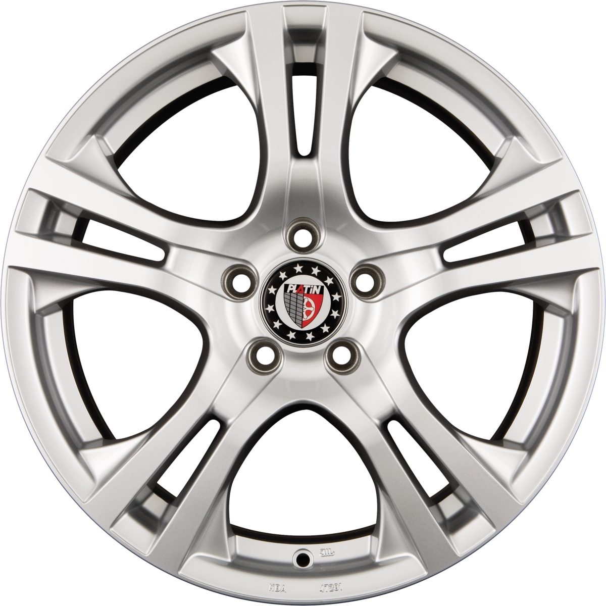 Platin P 53 Silber Alufelge 6.5x16 Zoll ET31 LK 5x114.3 ML72.6